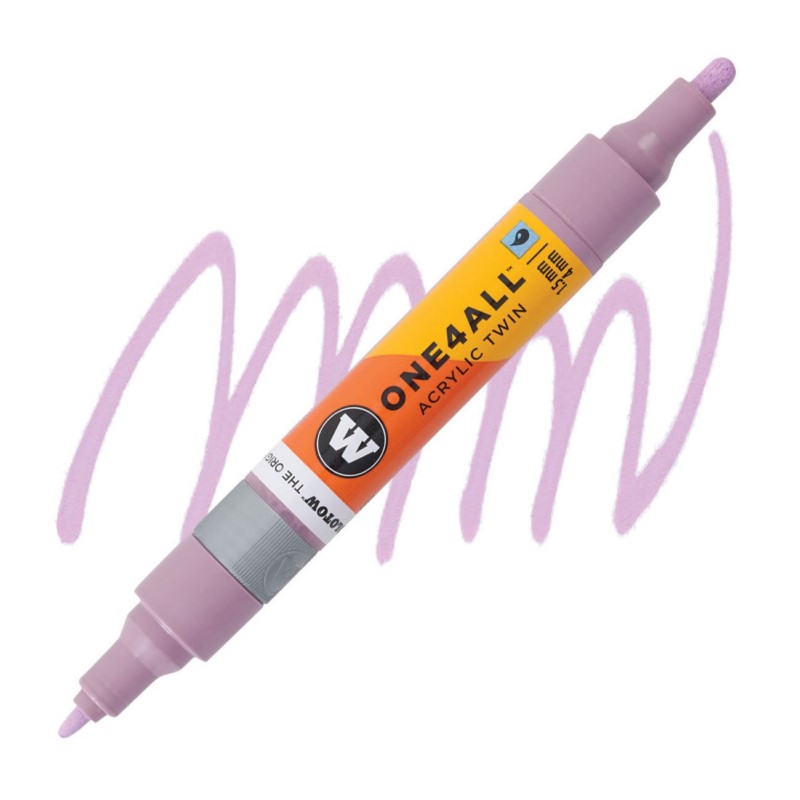 Akrylová fixa MOLOTOW One4All Twin 1,5-4mm, pastel lilac