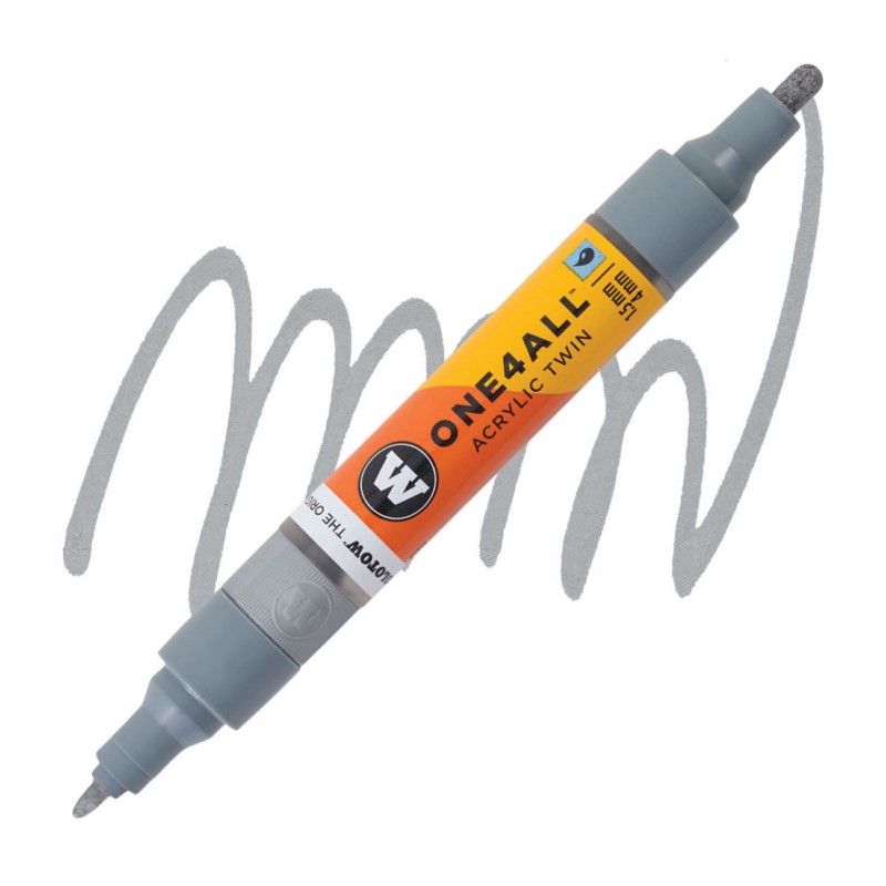 Akrylová fixa MOLOTOW One4All Twin 1,5-4mm, pastel cool grey