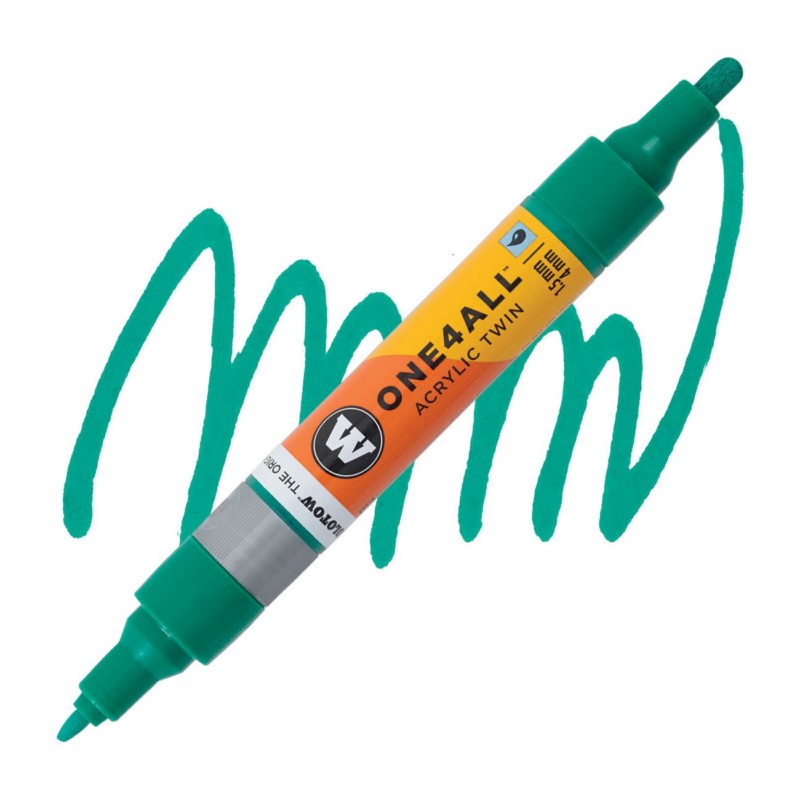 Akrylová fixa MOLOTOW One4All Twin 1,5-4mm, lagoon blue