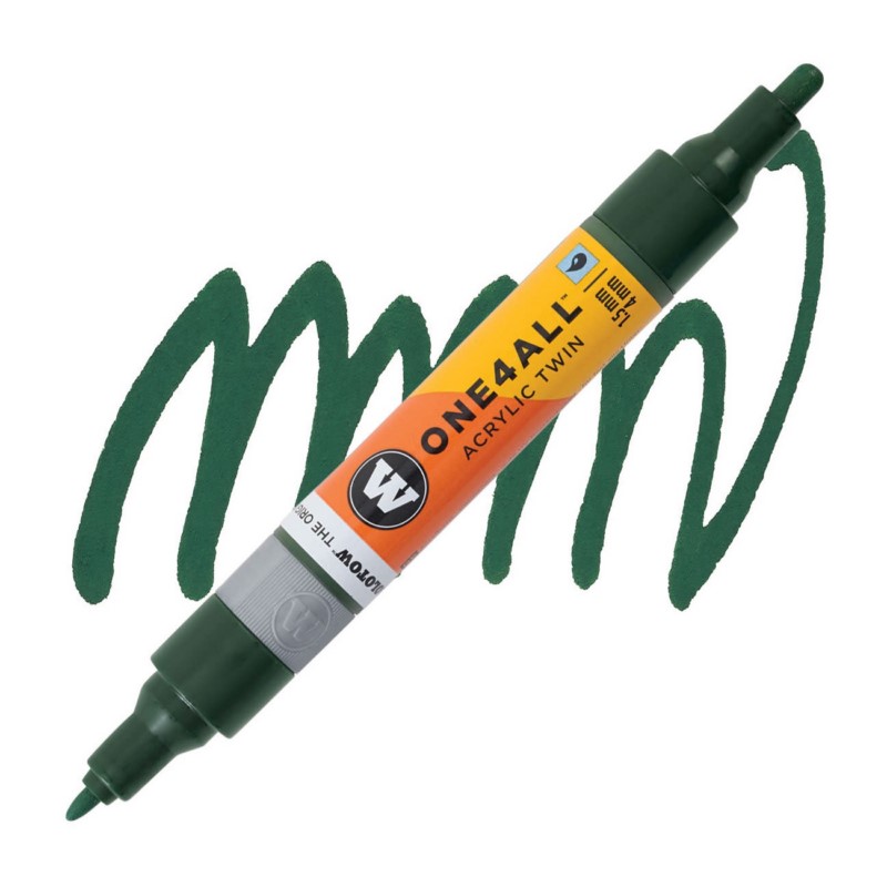 Akrylová fixa MOLOTOW One4All Twin 1,5-4mm, future green