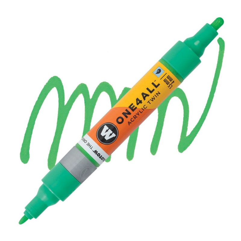 Akrylová fixa MOLOTOW One4All Twin 1,5-4mm, universe green