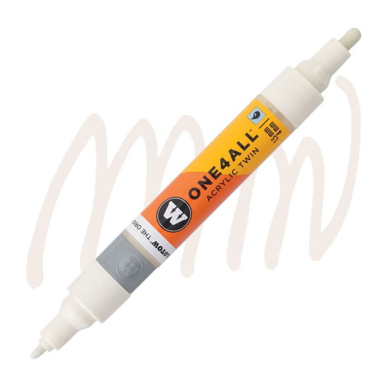 Akrylová fixa MOLOTOW One4All Twin 1,5-4mm, nature white