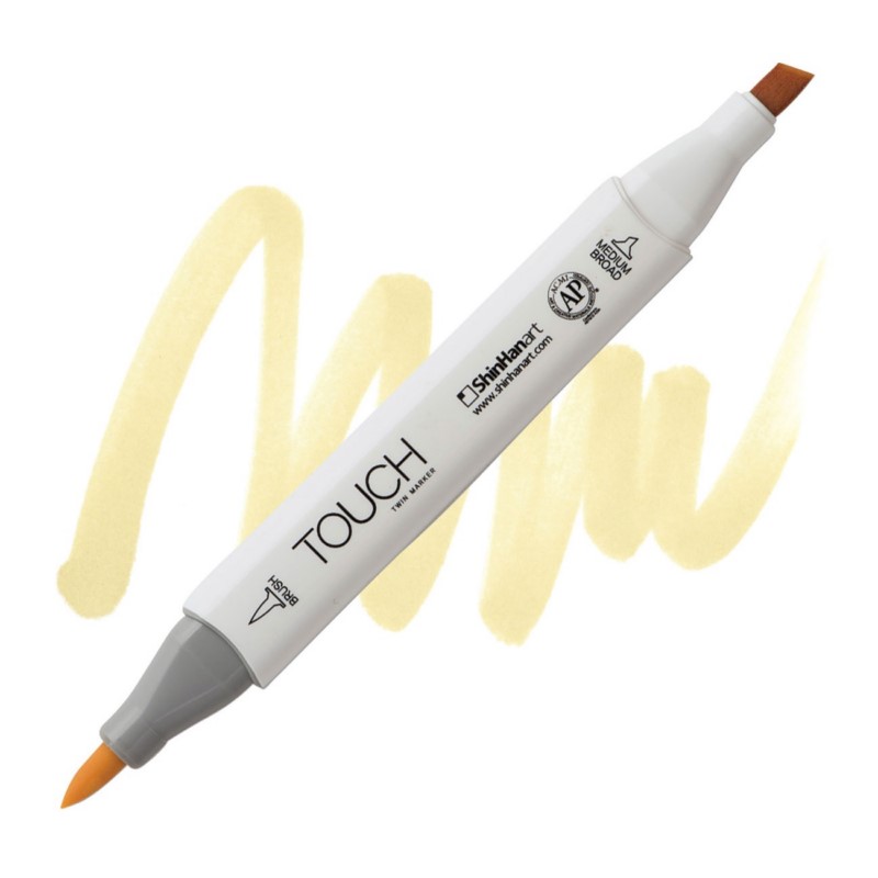 Lihová fixa TOUCH oboustranná Brush & Chisel, BR109 Pearl white