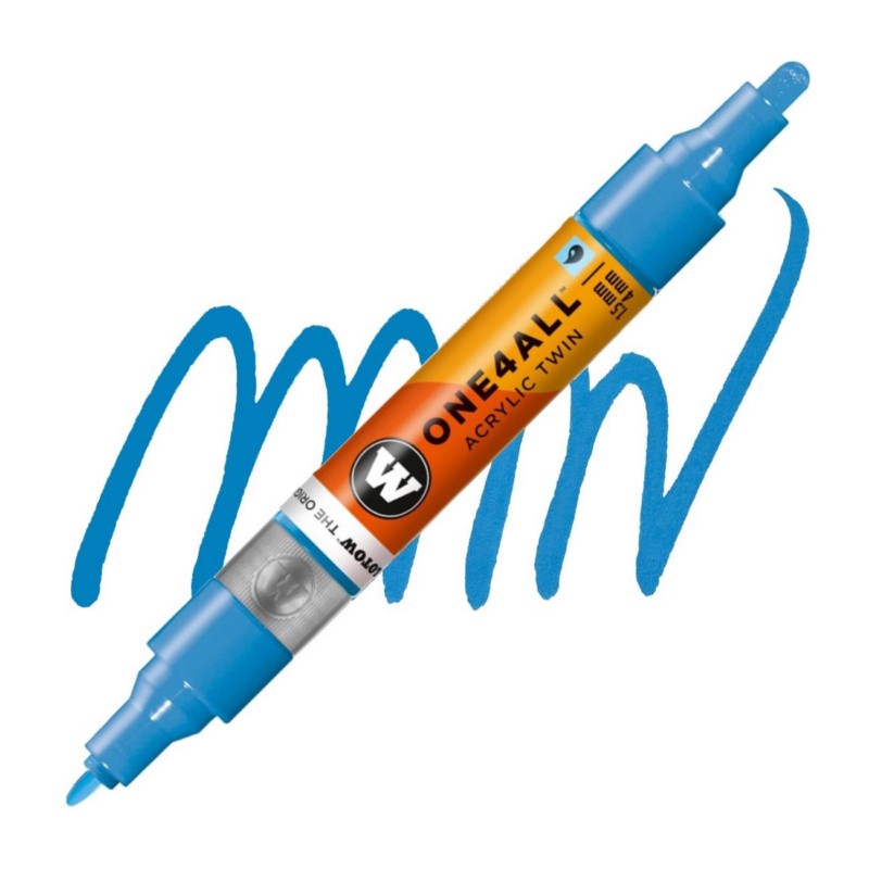 Akrylová fixa MOLOTOW One4All Twin 1,5-4mm, shock blue