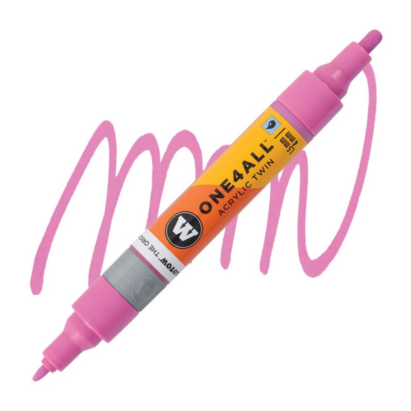 Akrylová fixa MOLOTOW One4All Twin 1,5-4mm, fuchsia pink