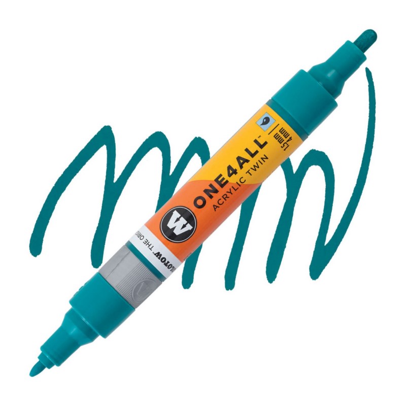 Akrylová fixa MOLOTOW One4All Twin 1,5-4mm, turquoise