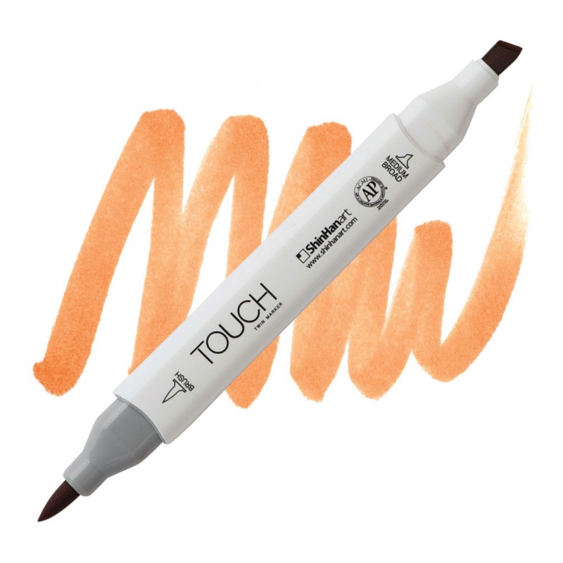 Lihová fixa TOUCH oboustranná Brush & Chisel, BR111 Brown