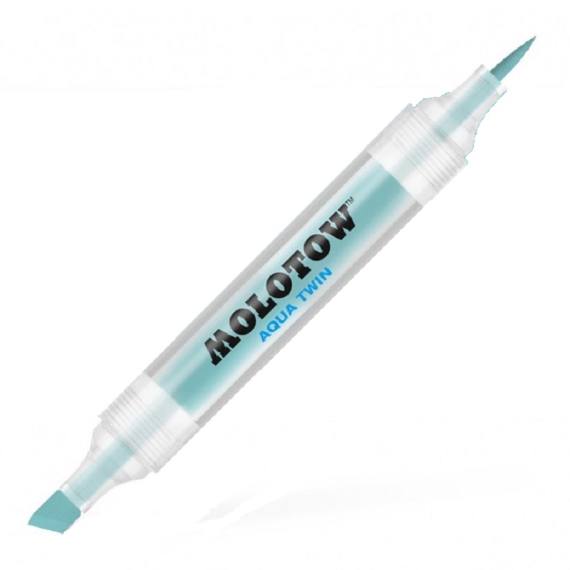 Akvarelová fixa MOLOTOW Aqua Twin, turquoise blue