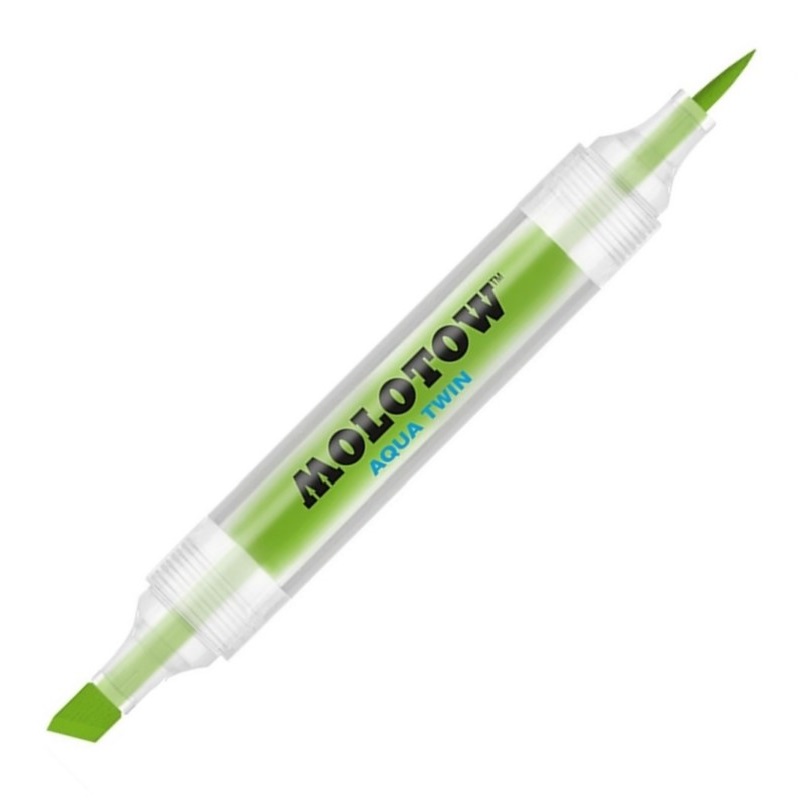 Akvarelová fixa MOLOTOW Aqua Twin, yellow green