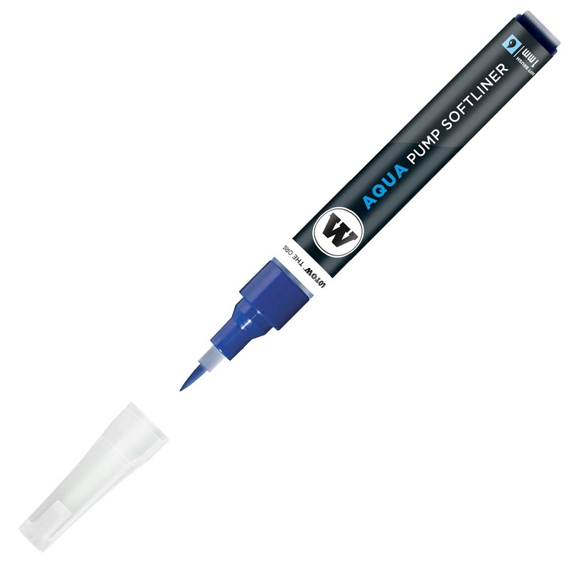 Akvarelová fixa MOLOTOW GRAFX Aqua Ink, primary blue