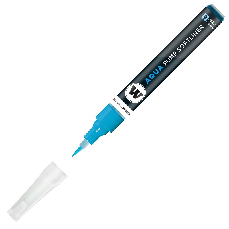 Akvarelová fixa MOLOTOW GRAFX Aqua Ink, cyan