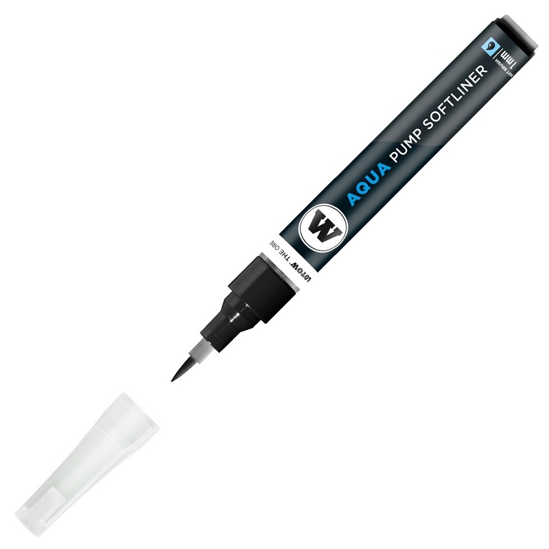 Akvarelová fixa MOLOTOW GRAFX Aqua Ink, deep black
