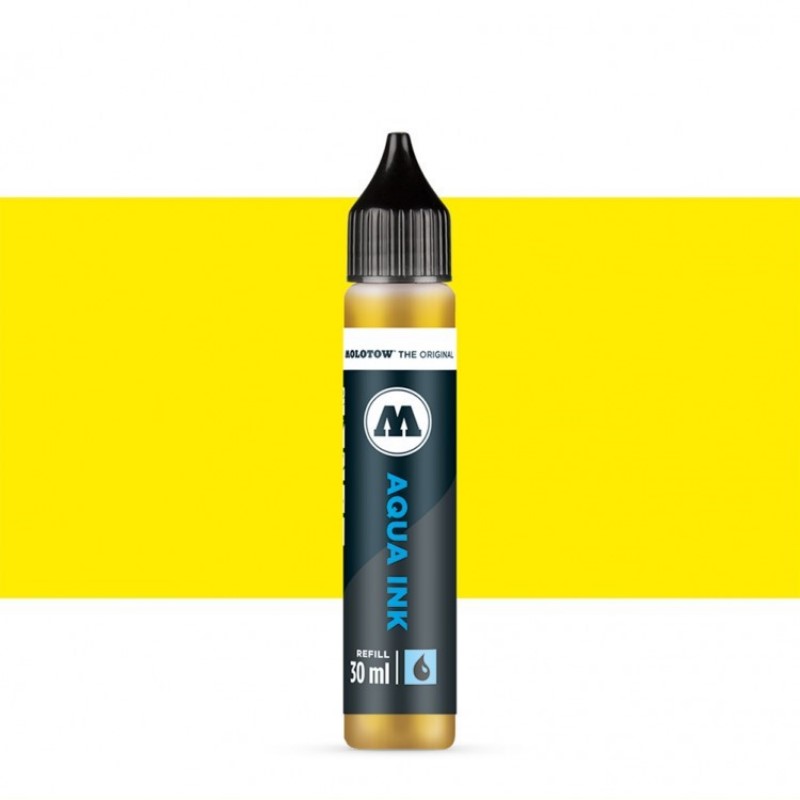 Akvarelový inkoust MOLOTOW Refill Ink pro Aqua, primary yellow