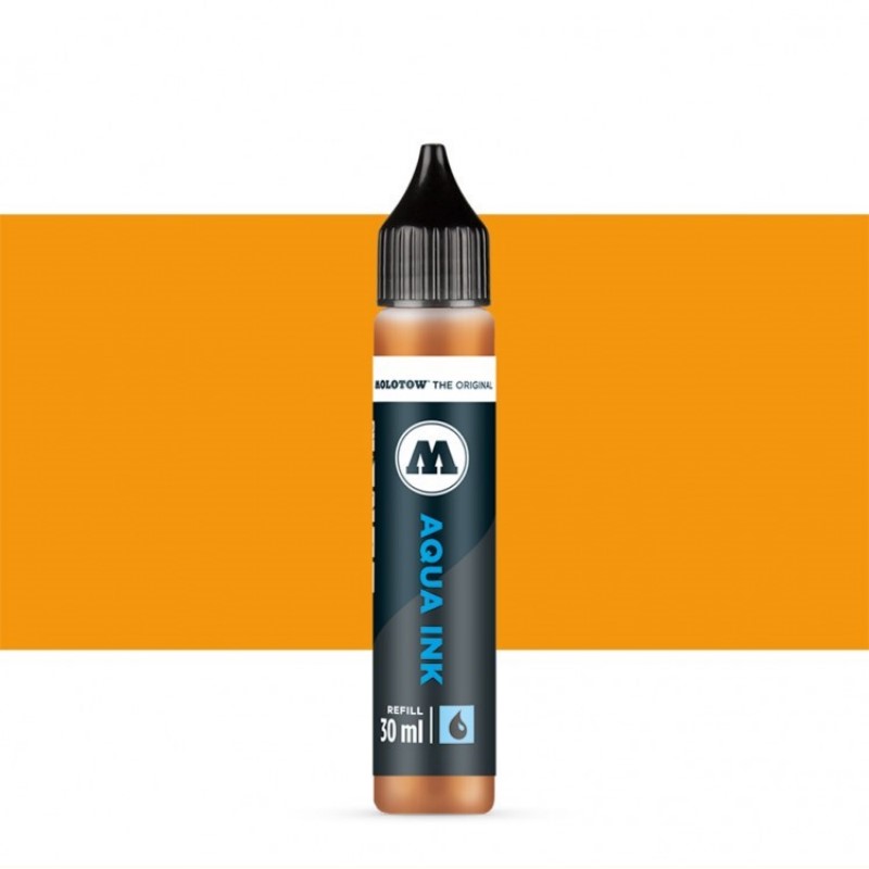 Akvarelový inkoust MOLOTOW Refill Ink pro Aqua, orange
