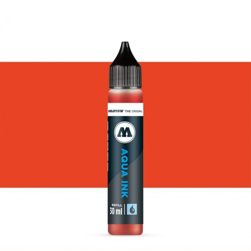 Akvarelový inkoust MOLOTOW Refill Ink pro Aqua, vermilion