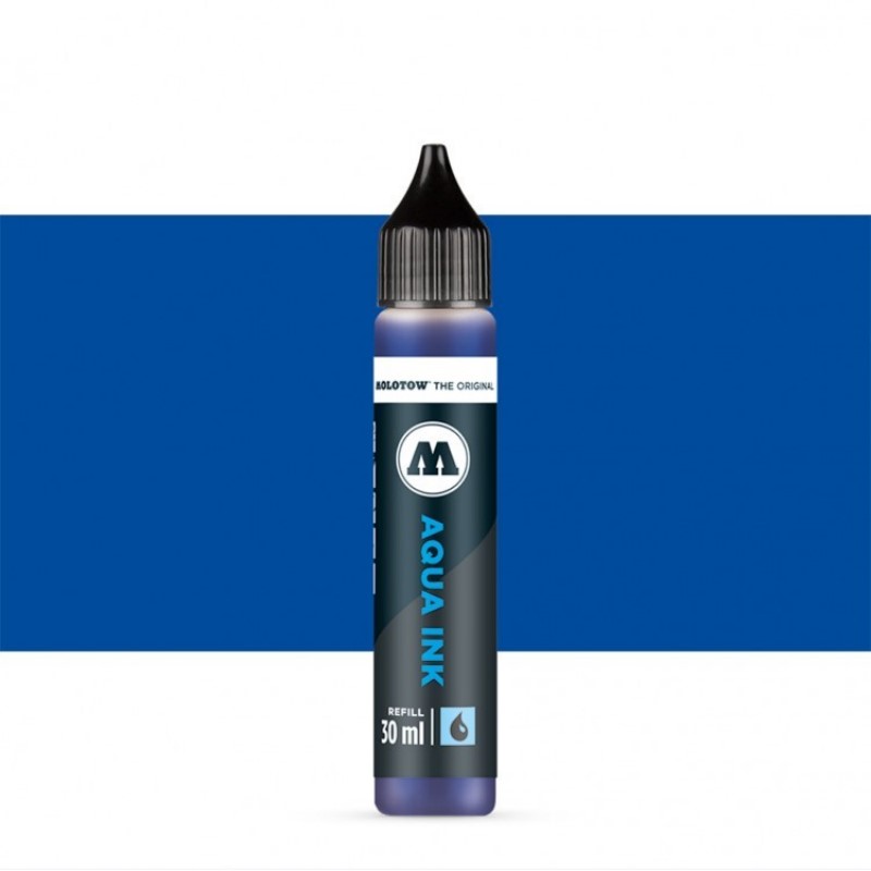 Akvarelový inkoust MOLOTOW Refill Ink pro Aqua, primary blue