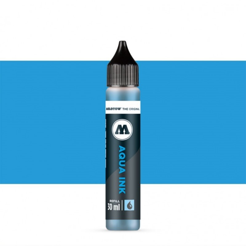 Akvarelový inkoust MOLOTOW Refill Ink pro Aqua, cyan