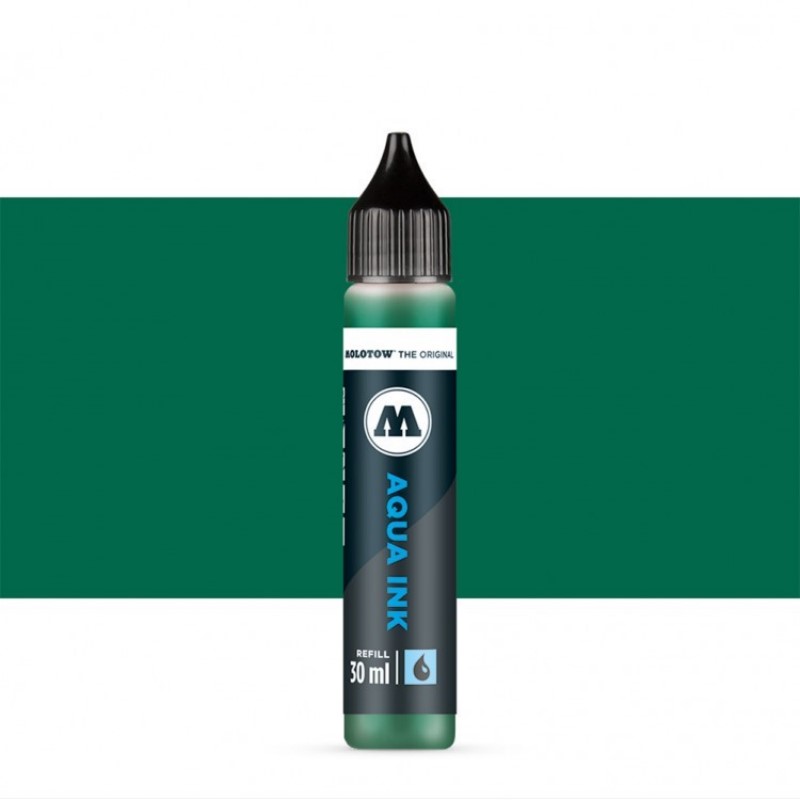 Akvarelový inkoust MOLOTOW Refill Ink pro Aqua, dark green