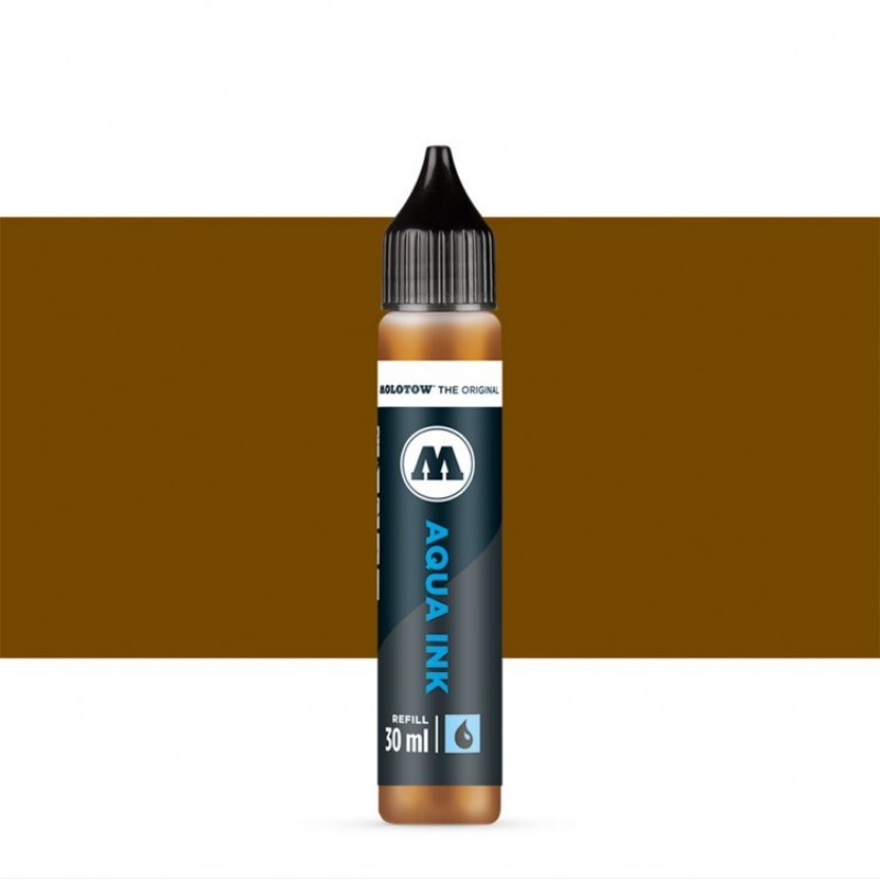 Akvarelový inkoust MOLOTOW Refill Ink pro Aqua, brown