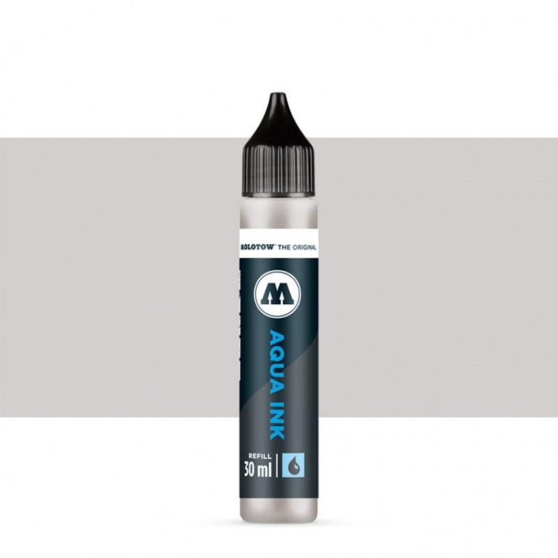 Akvarelový inkoust MOLOTOW Refill Ink pro Aqua, neutral grey 04