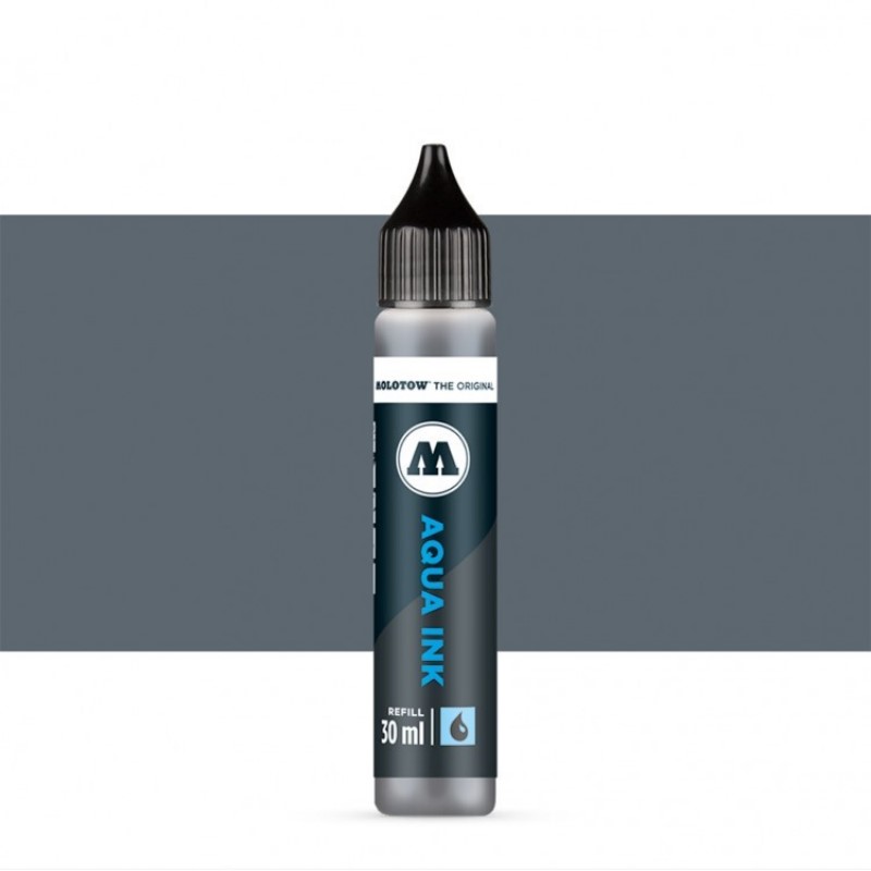 Akvarelový inkoust MOLOTOW Refill Ink pro Aqua, cool grey 01