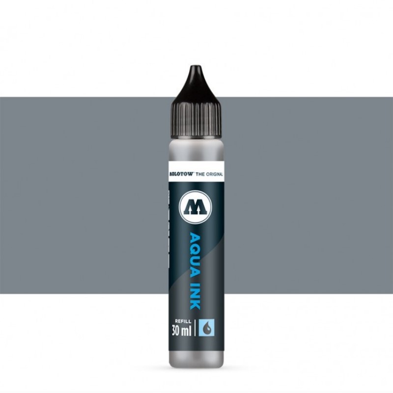 Akvarelový inkoust MOLOTOW Refill Ink pro Aqua, cool grey 02