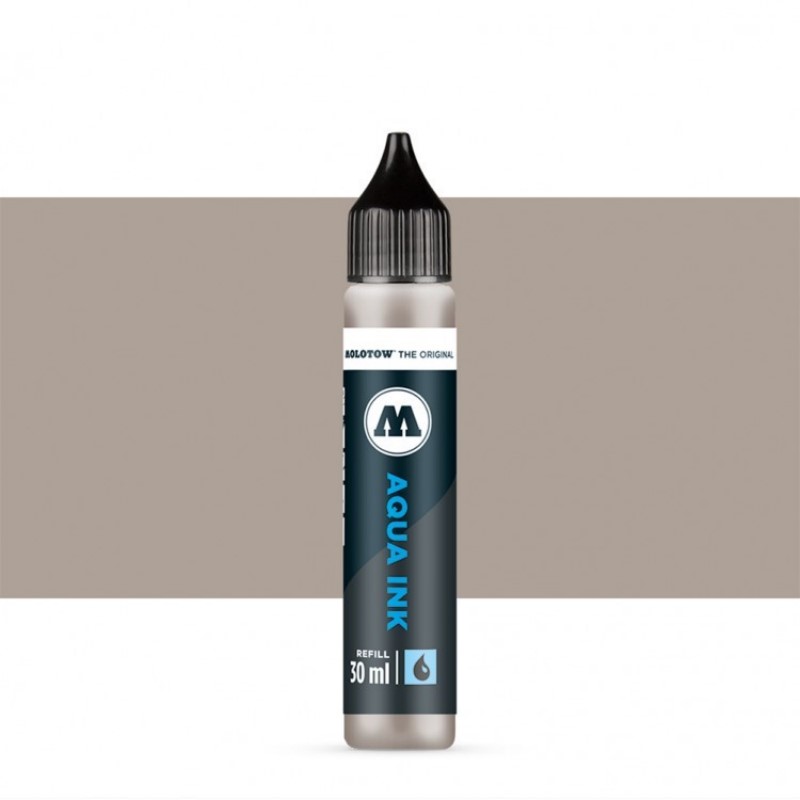 Akvarelový inkoust MOLOTOW Refill Ink pro Aqua, warm grey 02