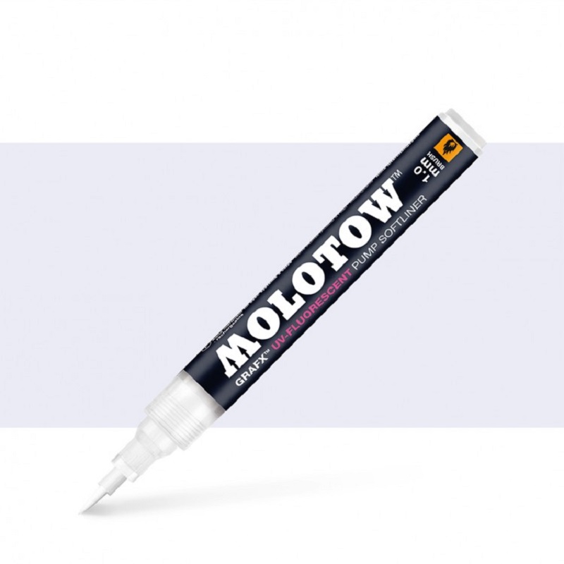Lihová fixa MOLOTOW GRAFX, neviditelná modrá UV-FLUORESCENT Neon Brush