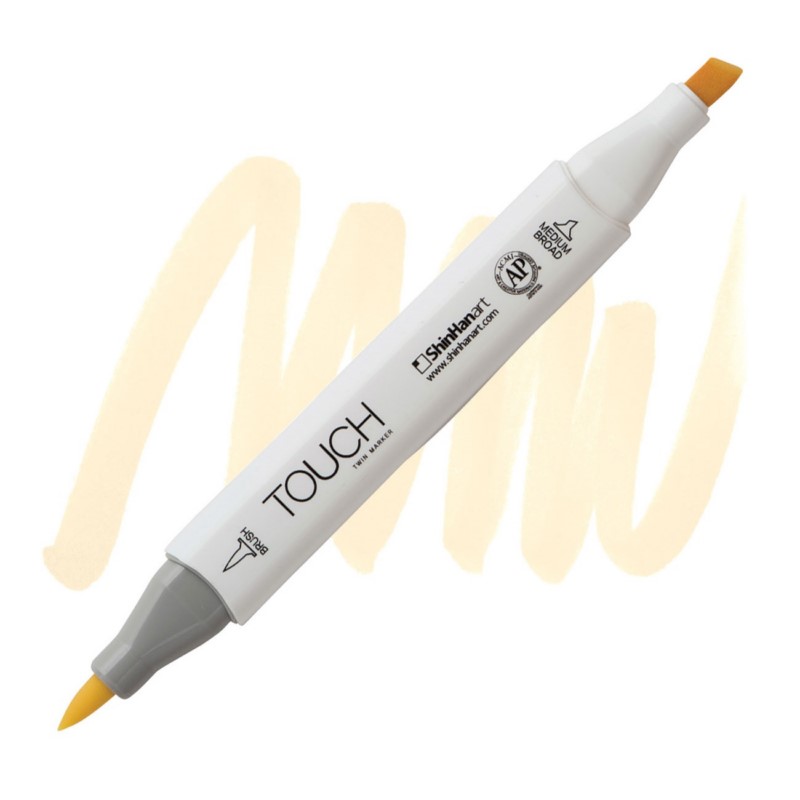 Lihová fixa TOUCH oboustranná Brush & Chisel, YR133 Baby skin pink