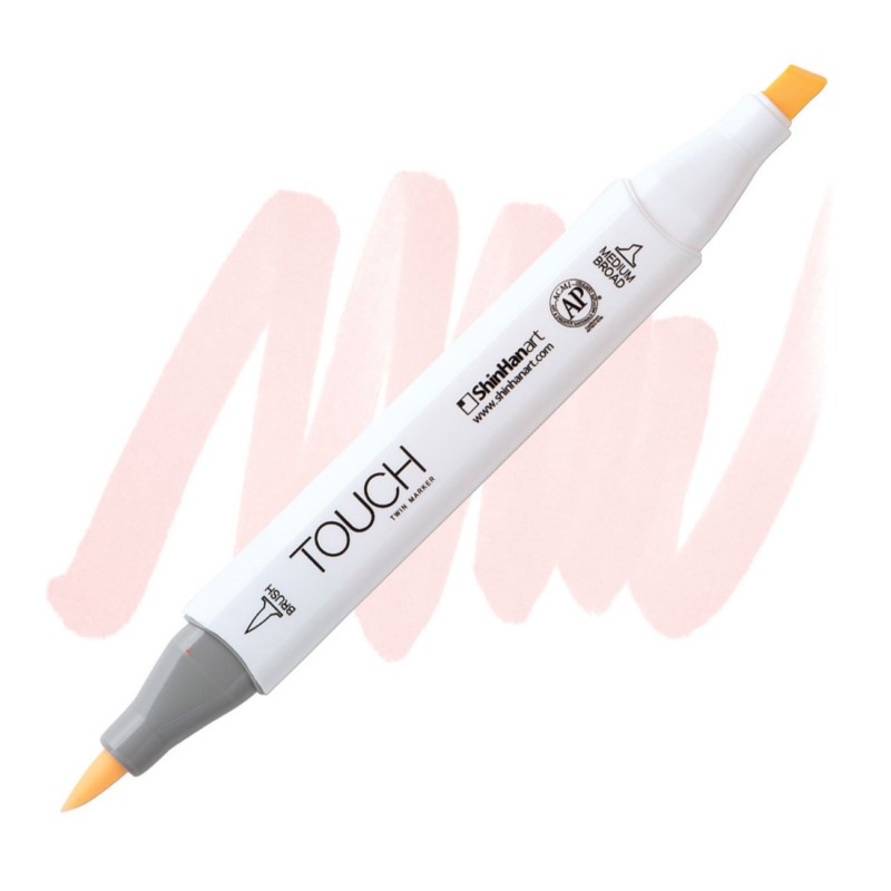 Lihová fixa TOUCH oboustranná Brush & Chisel, R135 Pale cherry pink