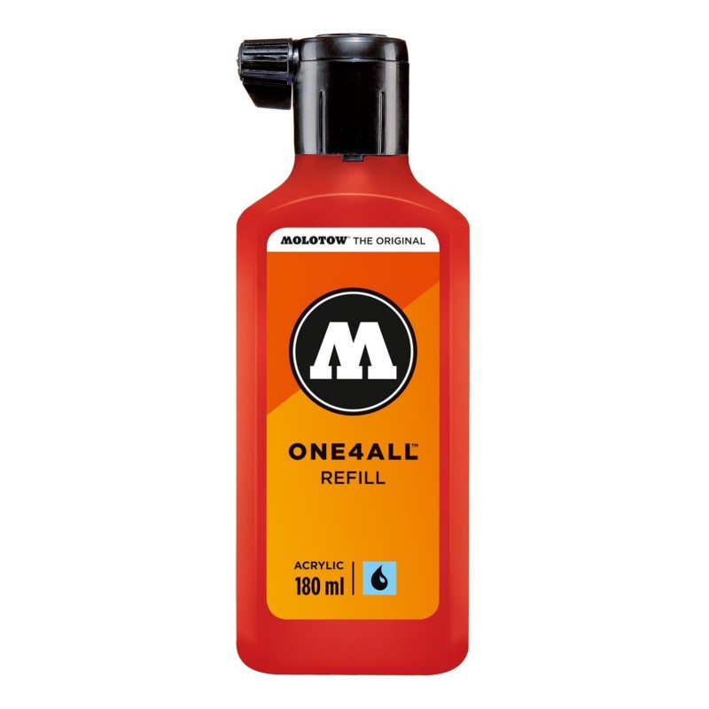 Akrylový inkoust MOLOTOW Refill Ink pro One4All 180ml, traffic red