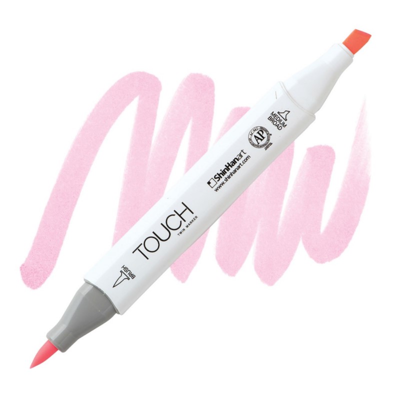 Lihová fixa TOUCH oboustranná Brush & Chisel, RP138 Light pink