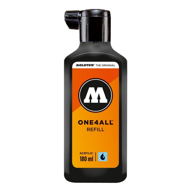 Akrylový inkoust MOLOTOW Refill Ink pro One4All 180ml, signal black