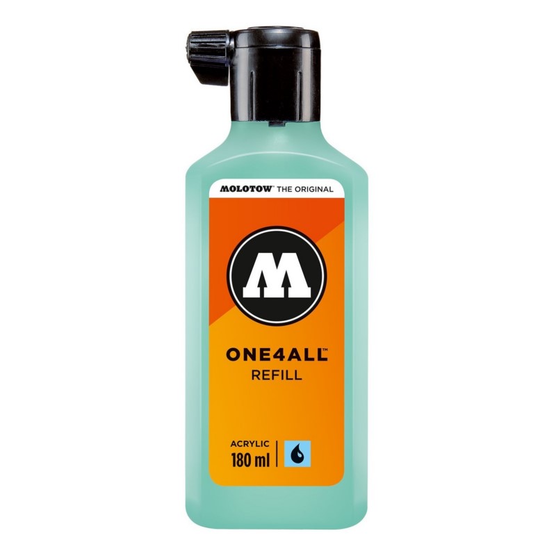 Akrylový inkoust MOLOTOW Refill Ink pro One4All 180ml, pastel lago blue