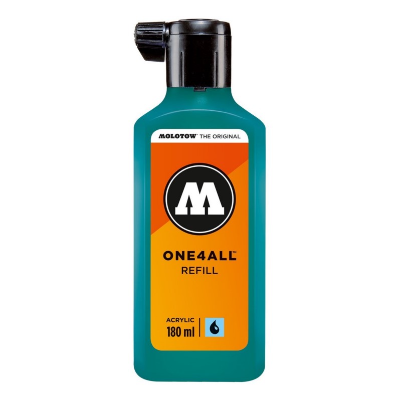 Akrylový inkoust MOLOTOW Refill Ink pro One4All 180ml, lagoon blue