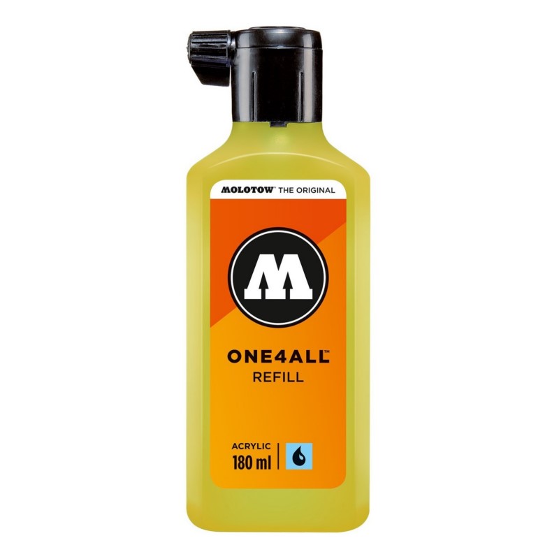 Akrylový inkoust MOLOTOW Refill Ink pro One4All 180ml, fluorescent yellow