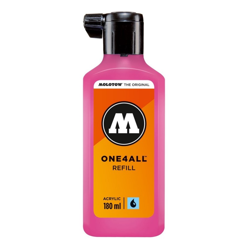 Akrylový inkoust MOLOTOW Refill Ink pro One4All 180ml, fluorescent pink