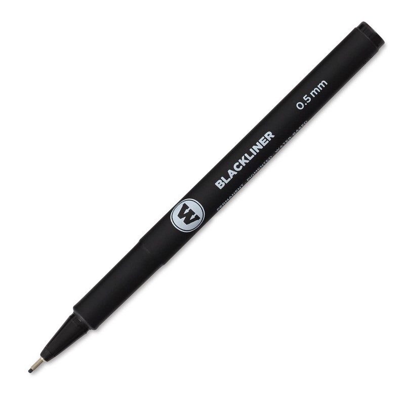 Technický liner MOLOTOW Blackliner, černý 0,5mm