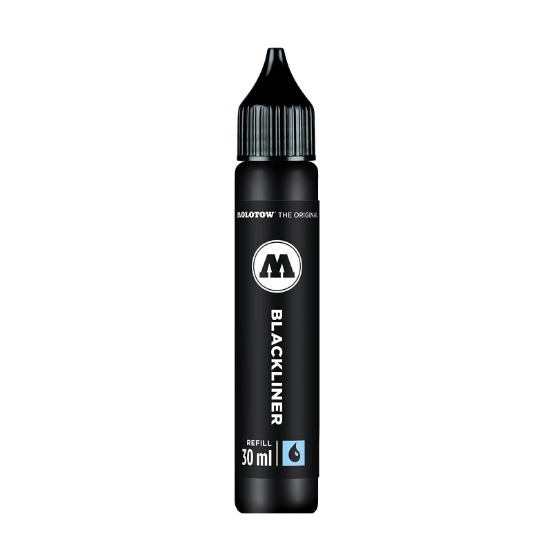 Inkoust MOLOTOW Refill Ink pro černý Brush Blackliner