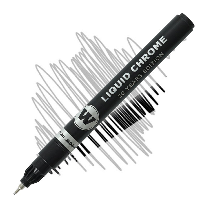 Chromová fixa se zrcadlovým efektem MOLOTOW Liquid Chrome, 1mm