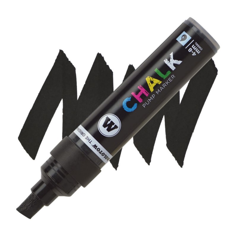 Křídová fixa MOLOTOW Chalk na sklo 4-8mm, černá