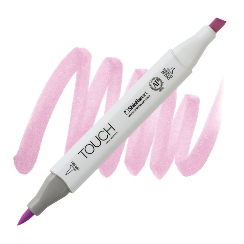 Lihová fixa TOUCH oboustranná Brush & Chisel, P147 Pale lilac