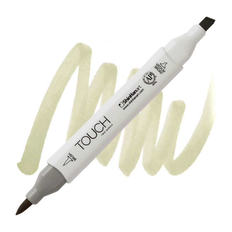 Lihová fixa TOUCH oboustranná Brush & Chisel, Y169 Putty