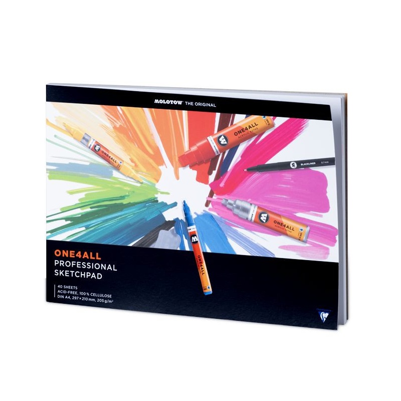 Blok MOLOTOW One4All Sketchpad A4, 40 listů