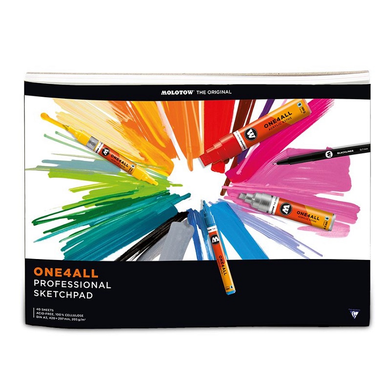 Blok MOLOTOW One4All Sketchpad A3, 40 listů