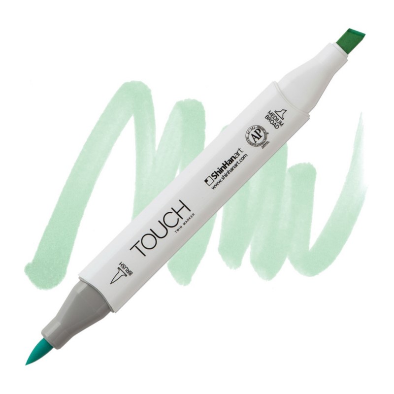 Lihová fixa TOUCH oboustranná Brush & Chisel, B171 Jade green