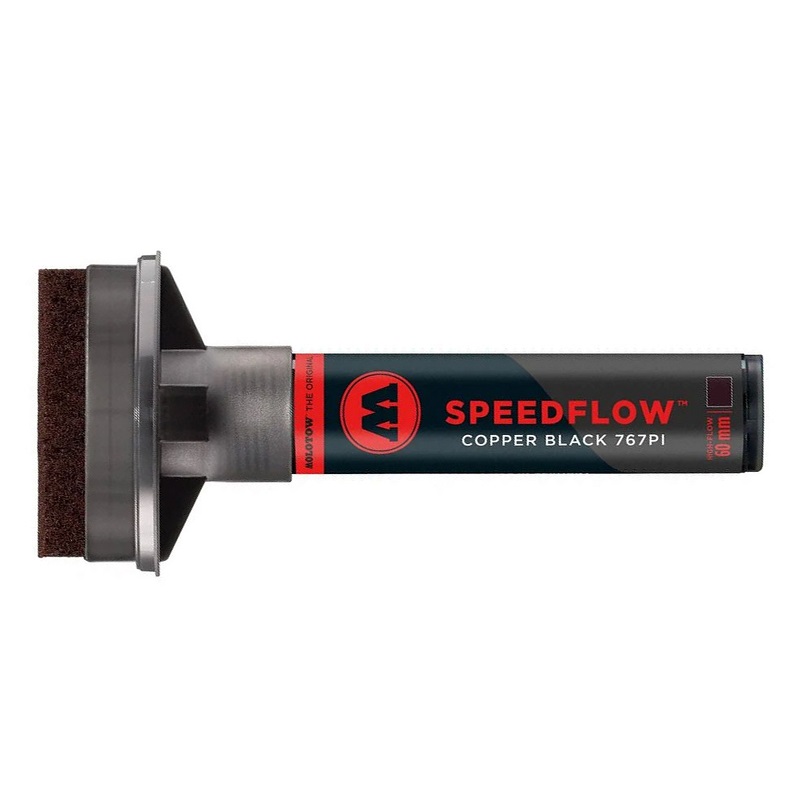 Lihová fixa MOLOTOW Masterpiece Speedflow 60mm, černá s měděným leskem