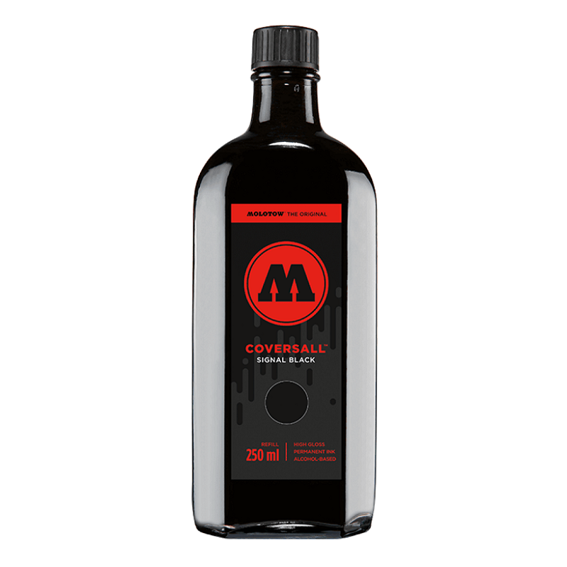 Lihový inkoust MOLOTOW Refill Ink pro Masterpiece CoversAll 250ml, černý