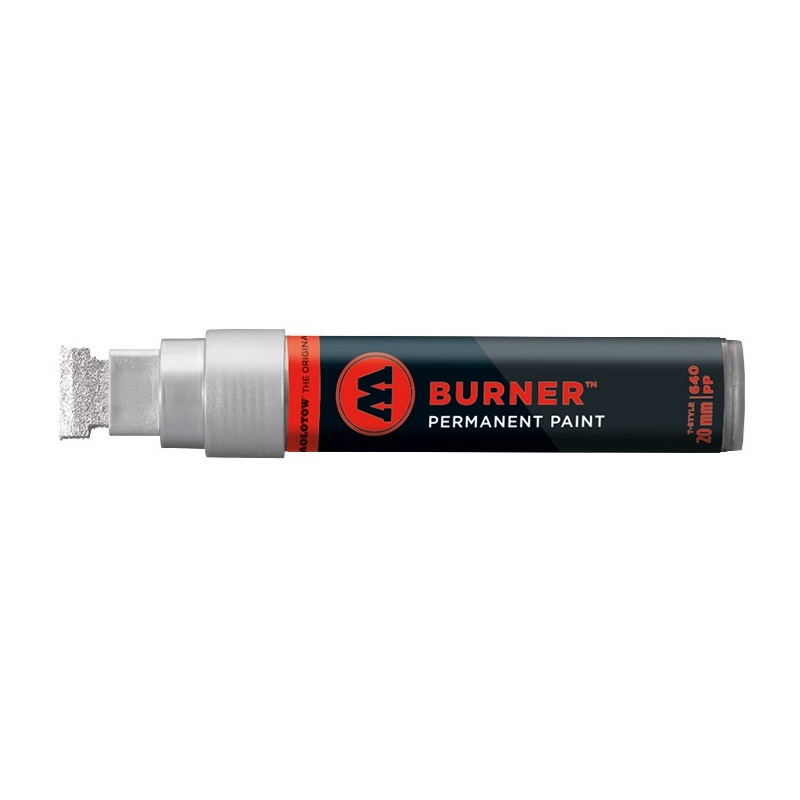 Lihová fixa MOLOTOW Masterpiece Burner 20mm, stříbrná