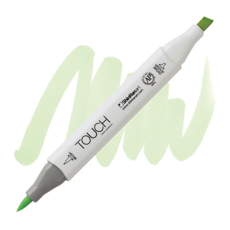 Lihová fixa TOUCH oboustranná Brush & Chisel, GY173 Dim green
